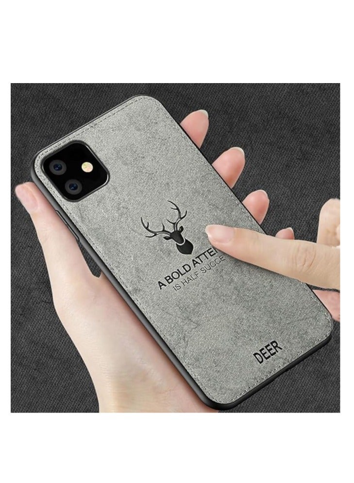 ELMO3EZZ oneplus 9 Digital Luxury Soft Texture Patterned TPU Cloth Case, Dirt-Resistant, Anti-Shock, Anti-Fingerprint, Full Body Protective For oneplus 9 (Grey) - Image 5