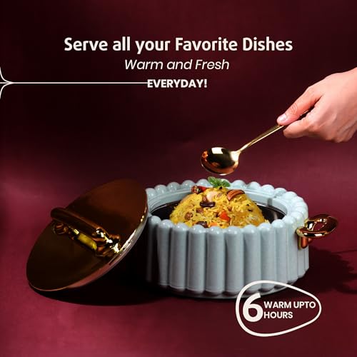 Selvel Volvo Casserole Insulated Hot Pot with Stainless Steel Inner Single| Roti Casserole | Hot Box for Kitchen | Chapati, Roti, Biryani | Keeps Food Hot & Fresh (Mint Green, 1200ml) - Image 3