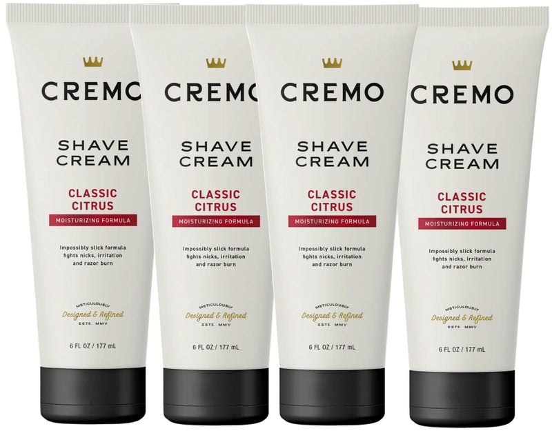 Cremo Original Shave Cream, Astonishingly Superior Shaving Cream for Men, 6 Fluid Ounce (4 Pack) - Image 1