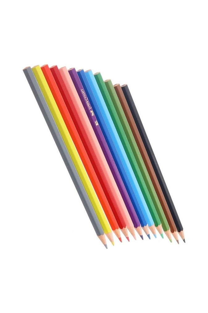 FABER-CASTELL Faber-Castell Colored Pencil Set – 12 Pieces (Wooden Colors) - Image 3