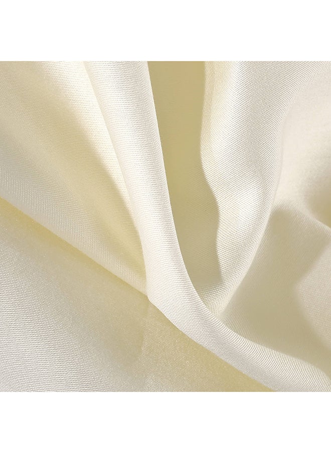 Emily Super King-Sized Flat Sheet, Cream- 274x274 cm