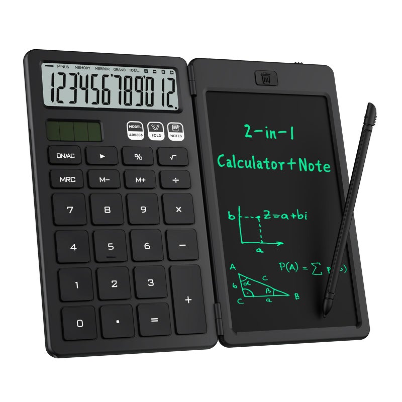 ROATEE Black Flip Calculator, School Supplies for Students Teachers - Image 1
