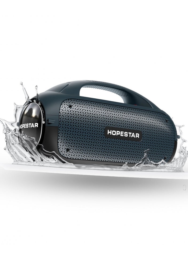 HOPESTAR A50 80W Highs Powers Stereo Outdoor Bass Portable Sound Column Subwoofer Microphone (Gray) - Image 3