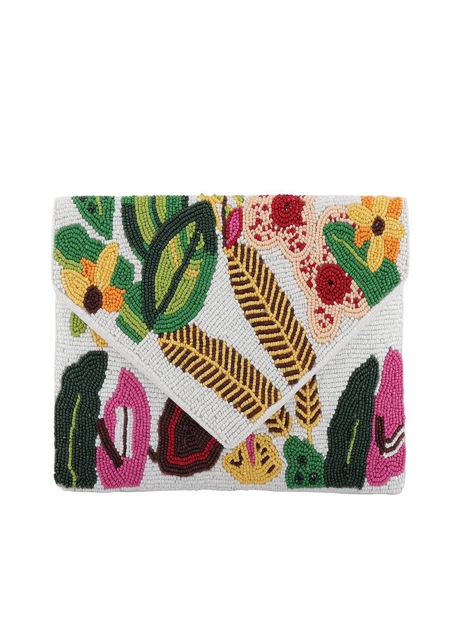 VOYLLA Garden Muse Beaded Clutch Bag For Women,Party,Wedding,Festive,Gift For Women & Girls - Image 5