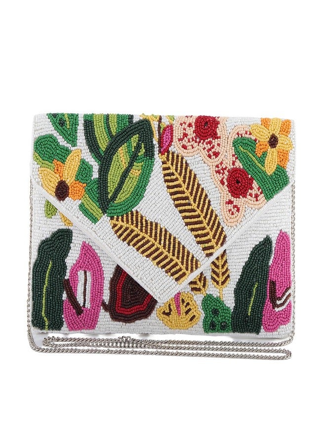VOYLLA Garden Muse Beaded Clutch Bag For Women,Party,Wedding,Festive,Gift For Women & Girls - Image 1