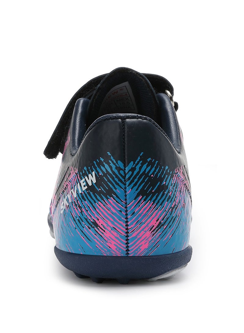 Sky View Toddler Soccer Cleats Boys And Girls Hook And Loop Turf Soccer Shoes For Kids Indoor Outdoor Children Unisex Football Boots IC or IN Flat Wide Training Sneaker - Image 4