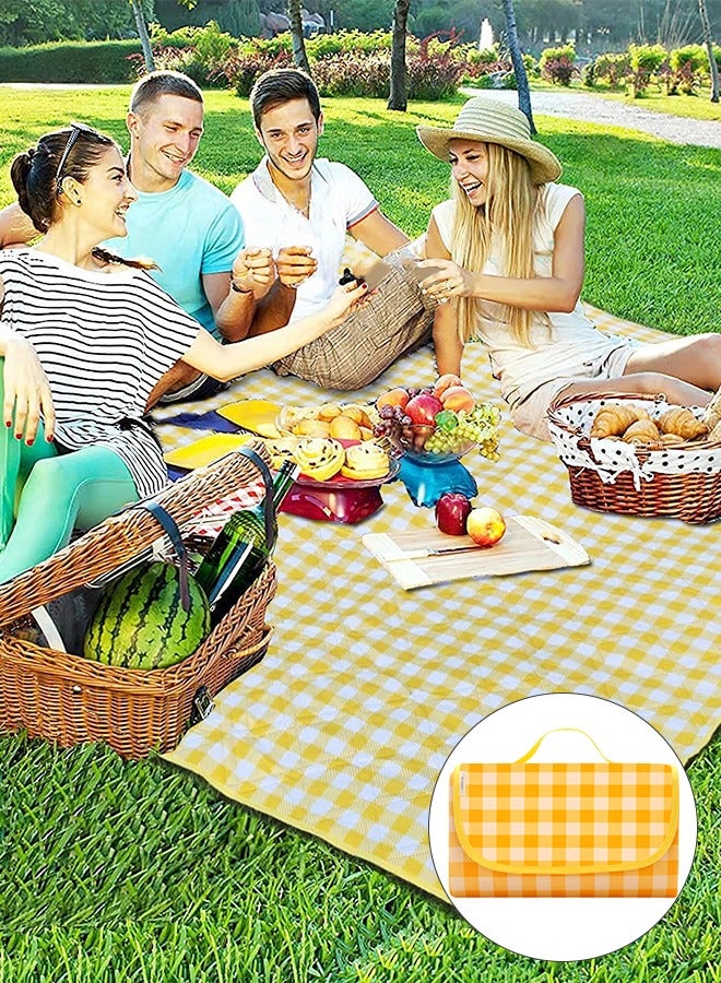 UETEEY Picnic Blanket Extra Large Waterproof, 200×200cm Waterproof Foldable Blanket, Portable Picnic Mat, Camping Grass Picnic Blanket for 8 Adults Outdoor Picnic Mat, Camping Outdoor Activities Supplies  - Image 1