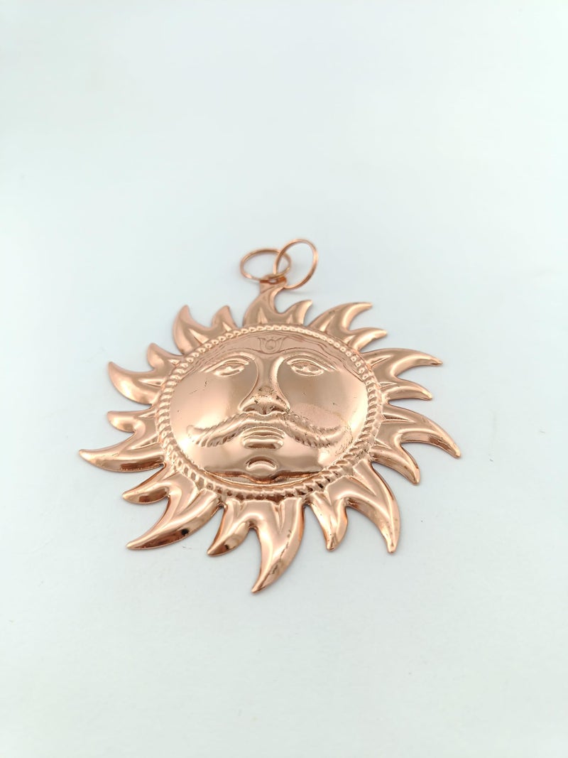 advancedestore?House Metallic Brass Surya Dev (medium) Home Decor, Designer Wall Hanging for Home Decor, Gift, Evil Eye, Vastu size : 15 cm*15 cm, Golden (1) - Image 4