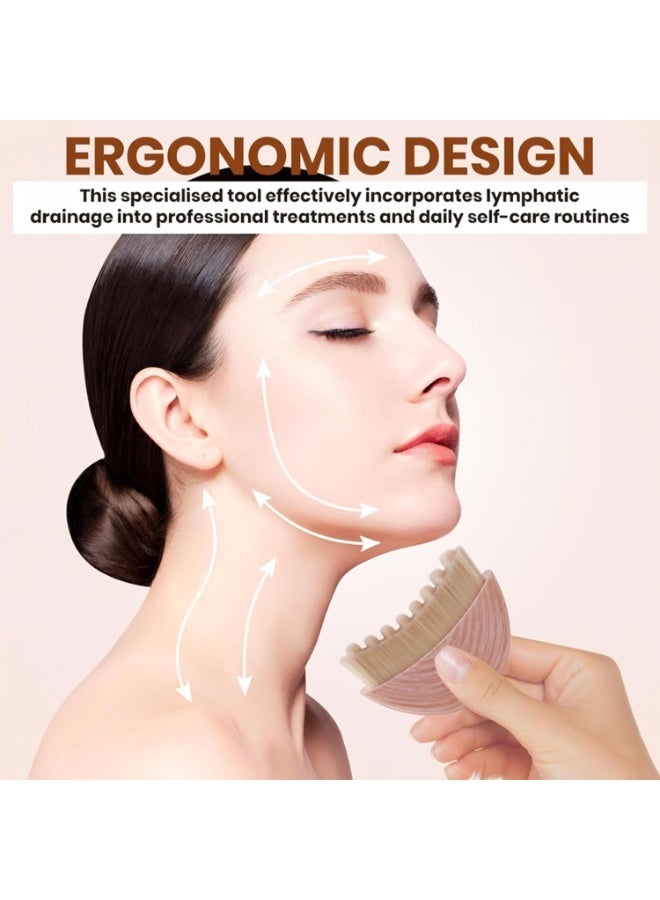 ATRJSZ 2Pack Lymphatic Contour Face Brush, Lymphatic Drainage Brush, Dry Brushing Face Brush, Lymphatic Drainage Massager for Face, Designed for The Face Gentle Enough for Daily Use - Image 3