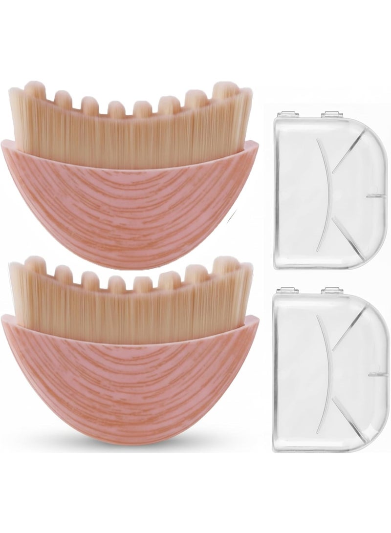 ATRJSZ 2Pack Lymphatic Contour Face Brush, Lymphatic Drainage Brush, Dry Brushing Face Brush, Lymphatic Drainage Massager for Face, Designed for The Face Gentle Enough for Daily Use - Image 1