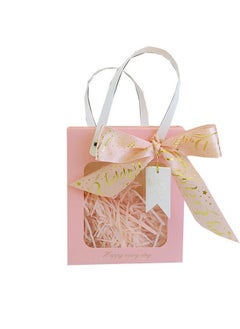 Generic Ramadan Gift Bag Birthday Gift Bag Gift Box 18*8.8*21cm Pink Color  - Image 2