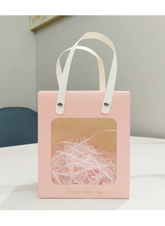 Generic Ramadan Gift Bag Birthday Gift Bag Gift Box 18*8.8*21cm Pink Color  - Image 4