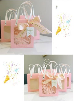 Generic Ramadan Gift Bag Birthday Gift Bag Gift Box 18*8.8*21cm Pink Color  - Image 5