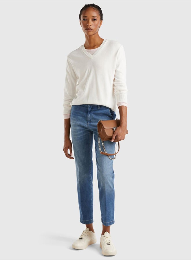 Benetton V-neck sweater  - Image 5