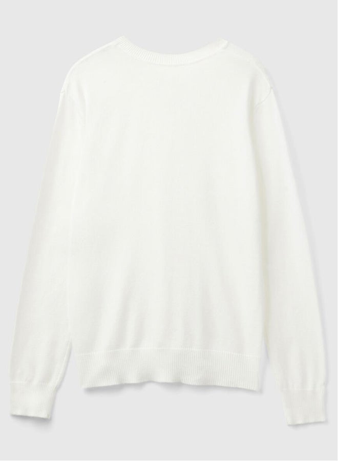 Benetton V-neck sweater  - Image 4