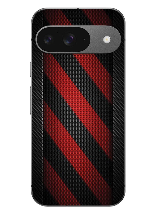 EYE CATCH Printed Protective Case Cover For Google Pixel 9 -  Red & Black Pattern - Image 1