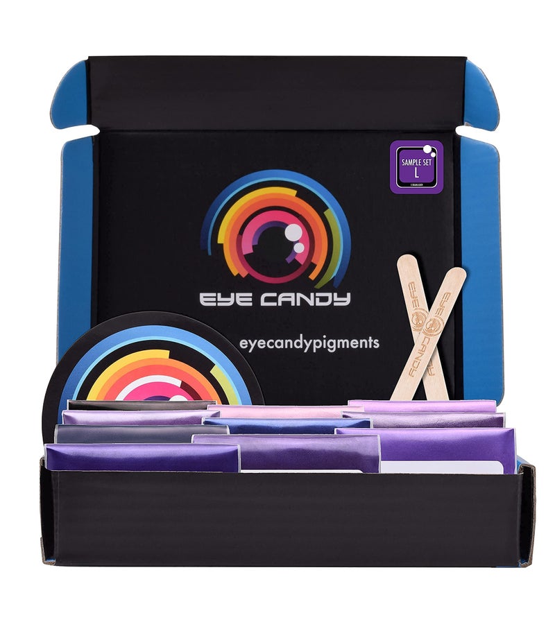 Eye Candy Pigments Purple Mica Pigment Powder Set L- Mica Powder for Epoxy Resin Art - Woodworking - Cosmetic Grade Mica Powder - Bath Bombs - Pigment Powder Variety Pack - 50g - Non-Toxic - Skin Safe - Image 4