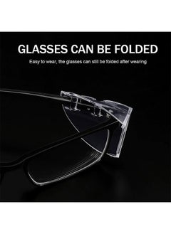 Generic 4 Pairs Safety Eye Glasses Side Shields, Slip On Clear Side Shield for Safety Glasses- Fits Small to Medium Eyeglasses  - Image 4
