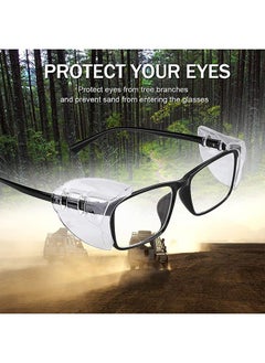 Generic 4 Pairs Safety Eye Glasses Side Shields, Slip On Clear Side Shield for Safety Glasses- Fits Small to Medium Eyeglasses  - Image 2