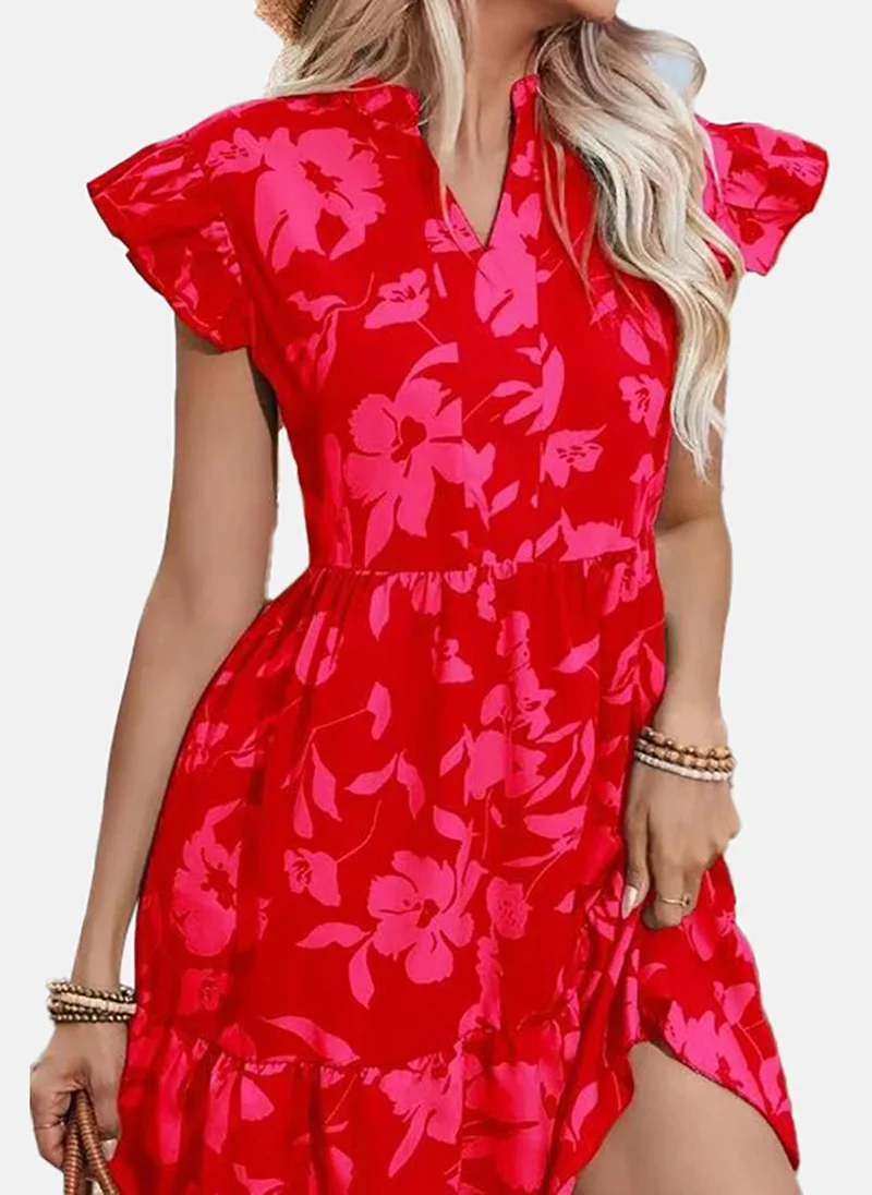 YUNIQEE Floral Printed Fit & Flare Dress