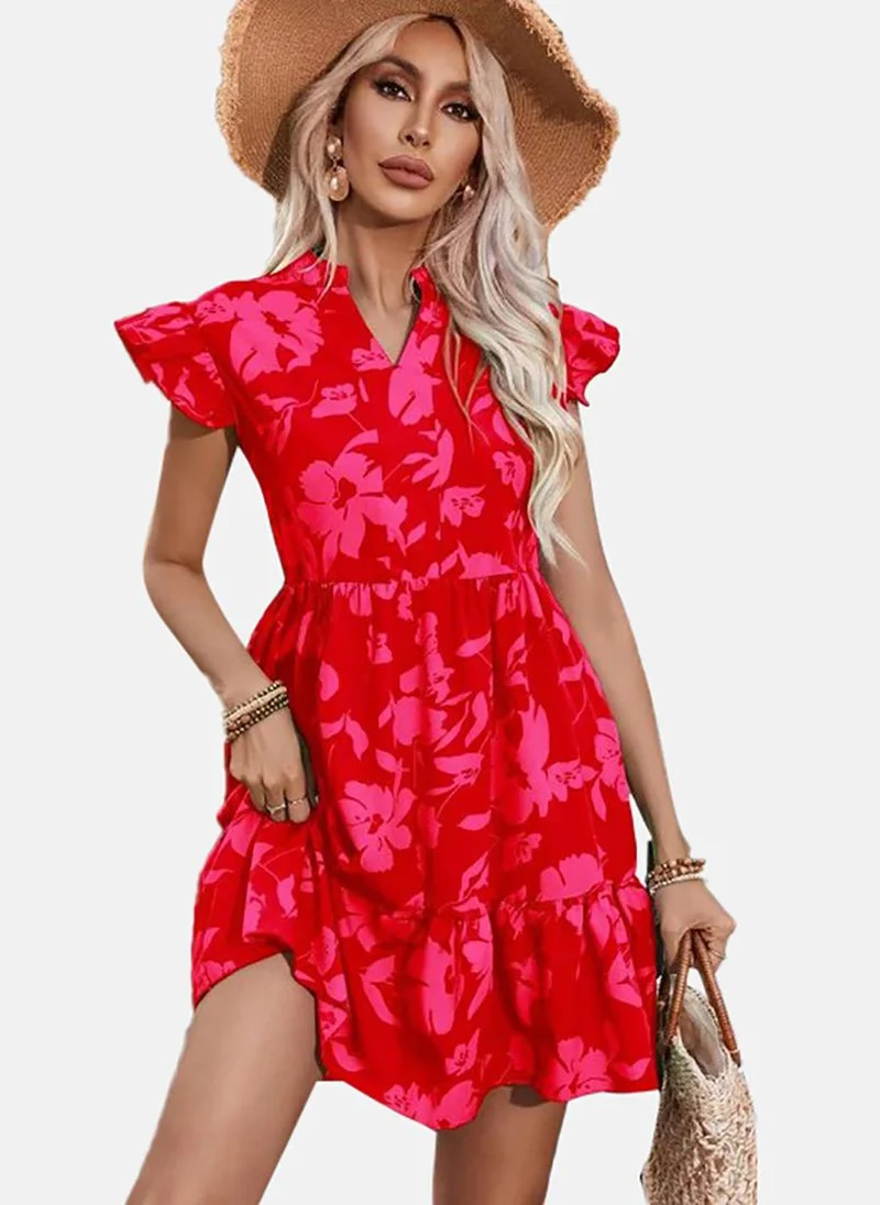 YUNIQEE Floral Printed Fit & Flare Dress