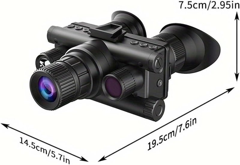 4k Night Vision Goggles, Head Mounted Night Vision Binoculars for Adults, Helmet-mountable Hd Infrared Goggles with 8X Zoom & Manual Focus, 2g Memory Card - Image 2