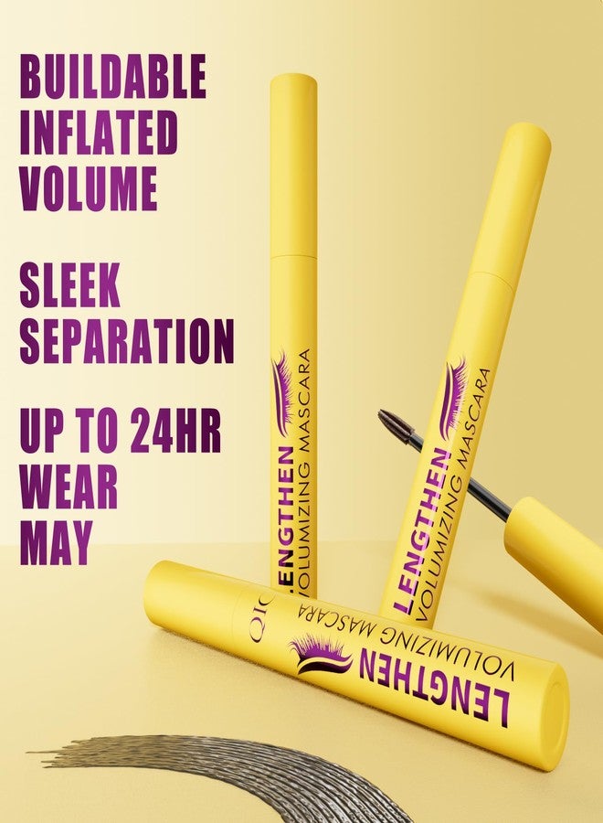 BANGFENG Bubble Mascara - Lightweight Volumizing Mascara for Fluffy, Lifted Lashes - Smudge-Proof, Jet Black Formula for Bold Curl, Lash Separation & Long-Lasting Bouncy Volume - No Clumps or Flakes - Image 5