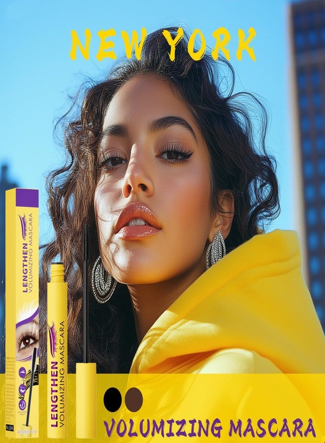 BANGFENG Bubble Mascara - Lightweight Volumizing Mascara for Fluffy, Lifted Lashes - Smudge-Proof, Jet Black Formula for Bold Curl, Lash Separation & Long-Lasting Bouncy Volume - No Clumps or Flakes - Image 2