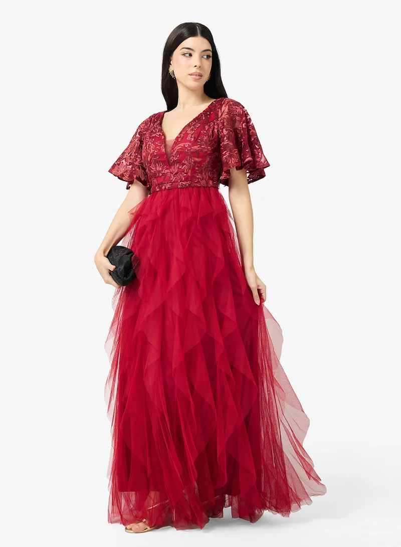 Ella Limited Edition  Lace Bodice With Ruffles for Women | Best Price UAE