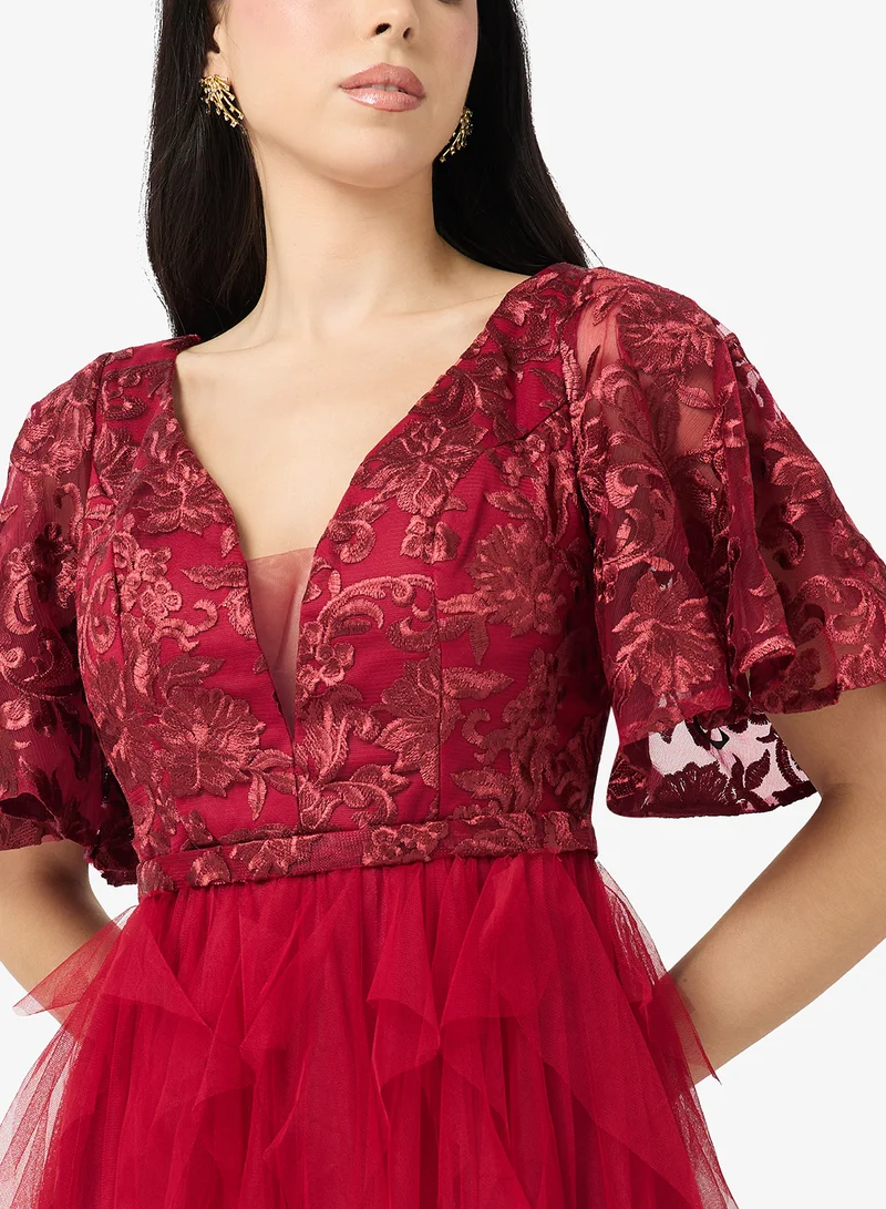 Ella Limited Edition  Lace Bodice With Ruffles for Women | Best Price UAE