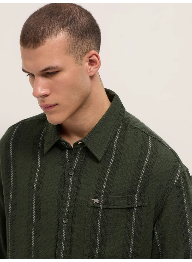 THE BEAR HOUSE  Men’s Trendy Shacket for All Seasons | Casual Overshirt Jacket for Men | Versatile Outerwear Layer for Office, Streetwear & Travel | Modern Smart Look for Everyday Outfits for Men | Best Price UAE