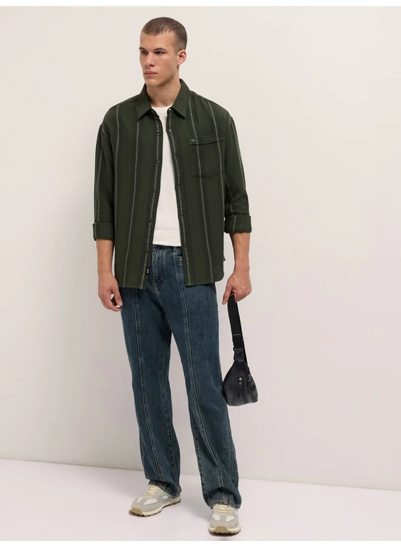 THE BEAR HOUSE  Men’s Trendy Shacket for All Seasons | Casual Overshirt Jacket for Men | Versatile Outerwear Layer for Office, Streetwear & Travel | Modern Smart Look for Everyday Outfits for Men | Best Price UAE