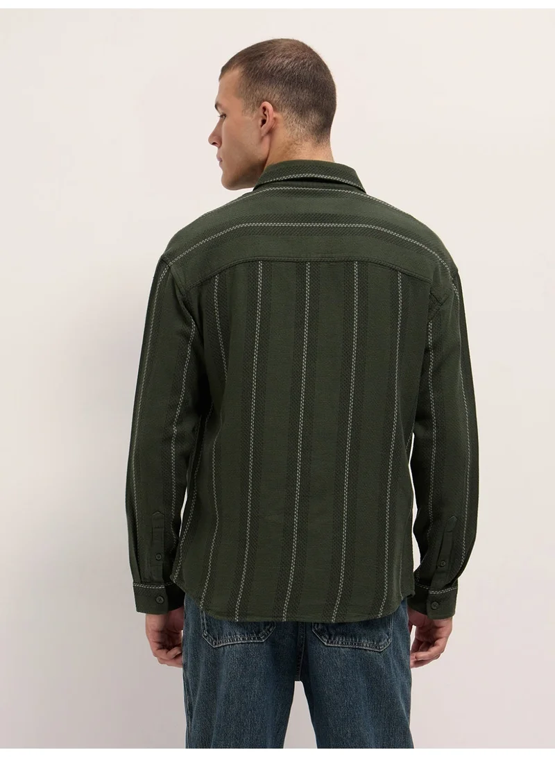 THE BEAR HOUSE  Men’s Trendy Shacket for All Seasons | Casual Overshirt Jacket for Men | Versatile Outerwear Layer for Office, Streetwear & Travel | Modern Smart Look for Everyday Outfits for Men | Best Price UAE