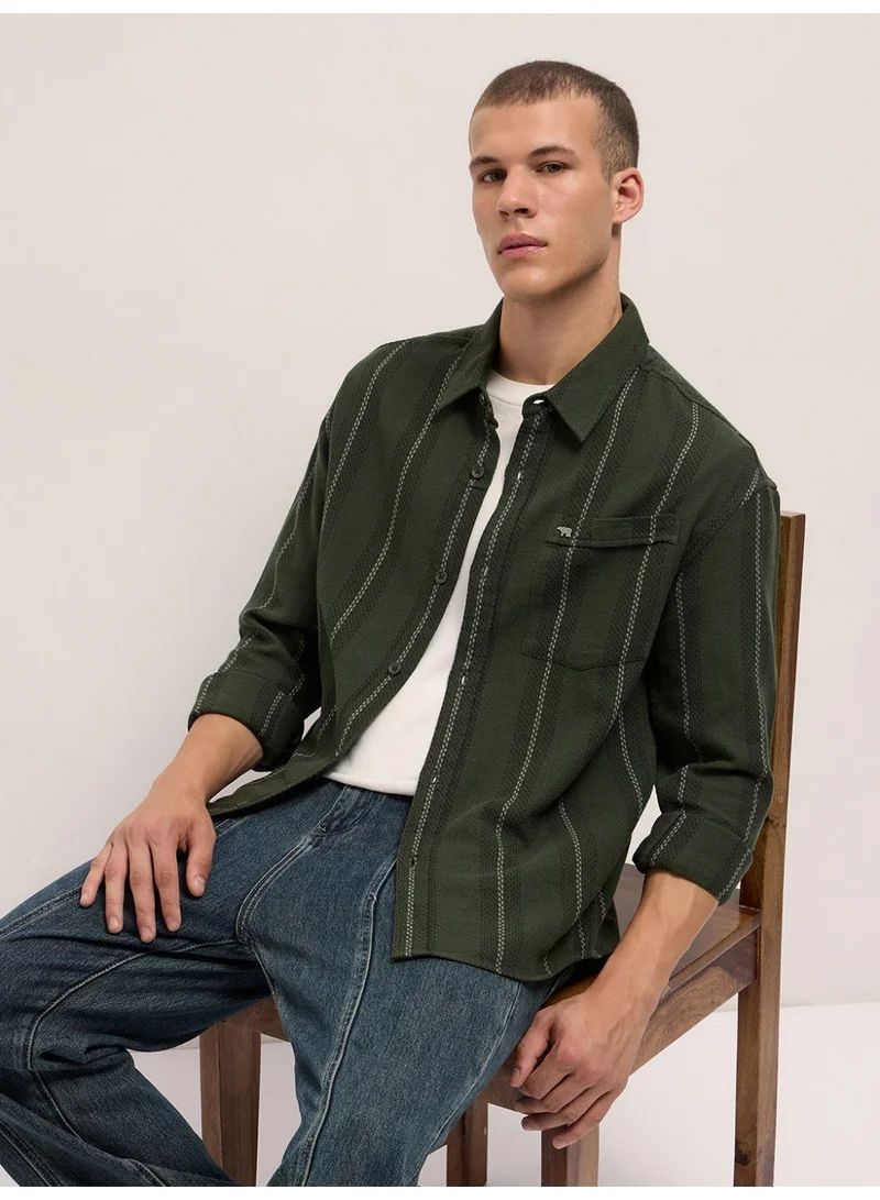 THE BEAR HOUSE  Men’s Trendy Shacket for All Seasons | Casual Overshirt Jacket for Men | Versatile Outerwear Layer for Office, Streetwear & Travel | Modern Smart Look for Everyday Outfits for Men | Best Price UAE