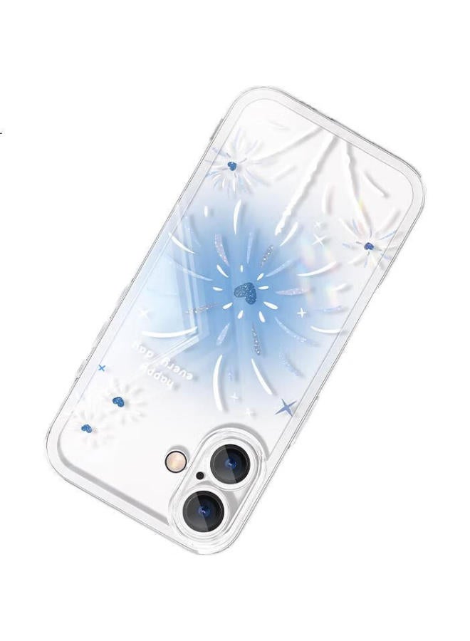 Xp Compatible With Apple 16 Phone Case, Full Lens Protection, Iphone 16 Transparent Soft Shell, Heat Dissipation Silicone, Cartoon Cute Girls' Style, Shockproof, High-End Feel - Bow Tie Puppy - Image 1