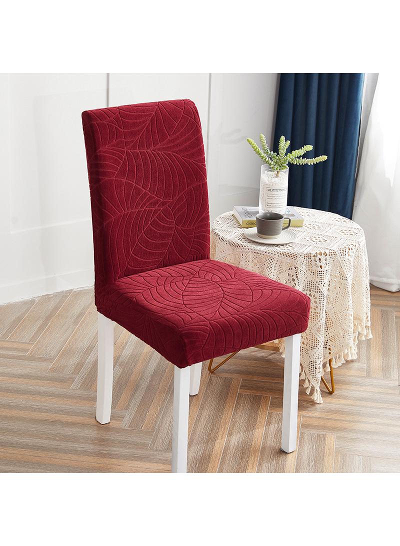Y&D Chair Covers for Dining Room   Solid Stretch Covers Washable Kitchen Slip Jacquard Parson  Chairs Seat Slipcover - Image 1