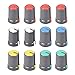 uxcell uxcell 12Pcs Potentiometer Volume Control Knob Cap Plastic Multicolors 6mm Shaft 12mm X 17mm  - Image 2