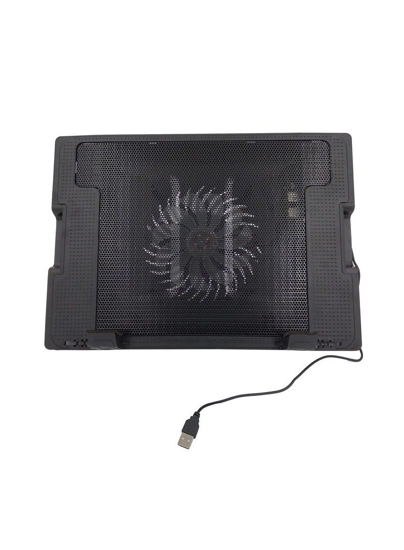 إسكدنيا قاعدة تبريد للكمبيوتر المحمول قابلة للتعديل الارتفاع مع وسادة تبريد للكمبيوتر المحمول مزودة بمروحة تبريد كبيرة للكمبيوتر المحمول - Image 1