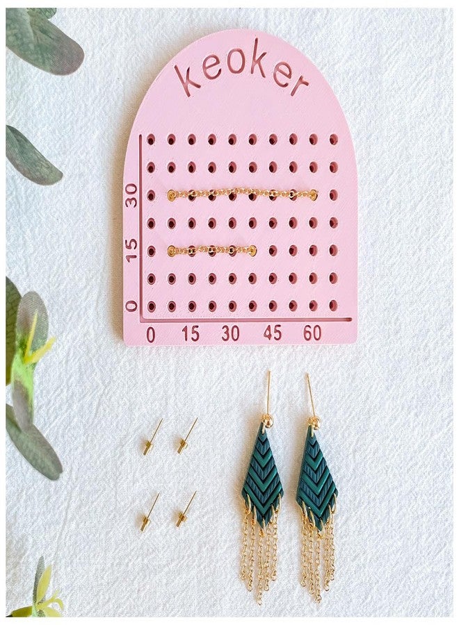 Keoker Chain Guide, Polymer Clay Earrings Chain Guide, Clay Tool for Measuring Chain Length, Chain Cutting Guide for Polymer Clay Jewelry Making - Image 1