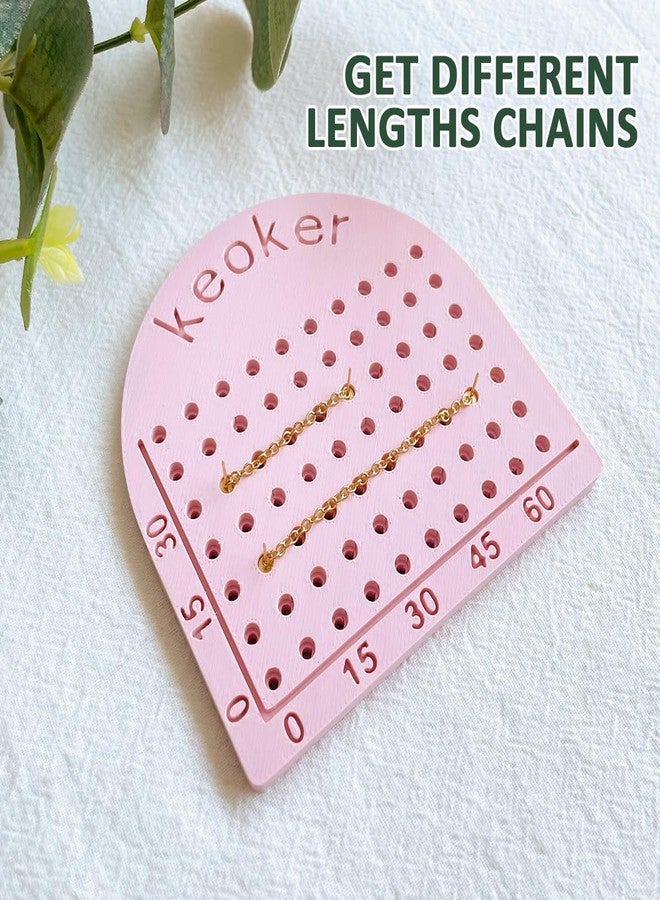 Keoker Chain Guide, Polymer Clay Earrings Chain Guide, Clay Tool for Measuring Chain Length, Chain Cutting Guide for Polymer Clay Jewelry Making - Image 5