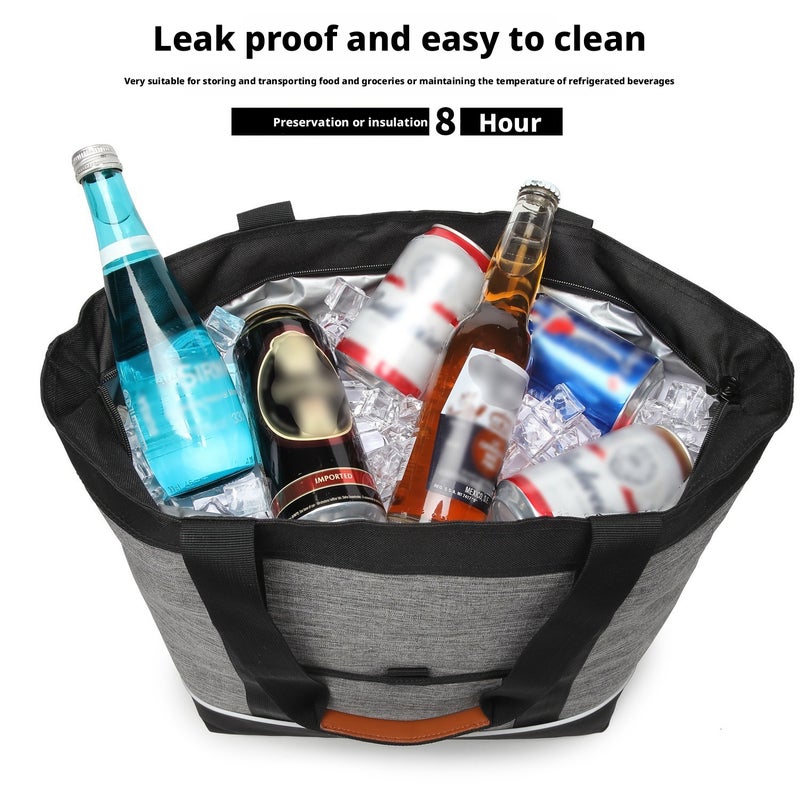 Portable Insulated Cooler Bag, Oxford Cloth, for Travel - Image 2