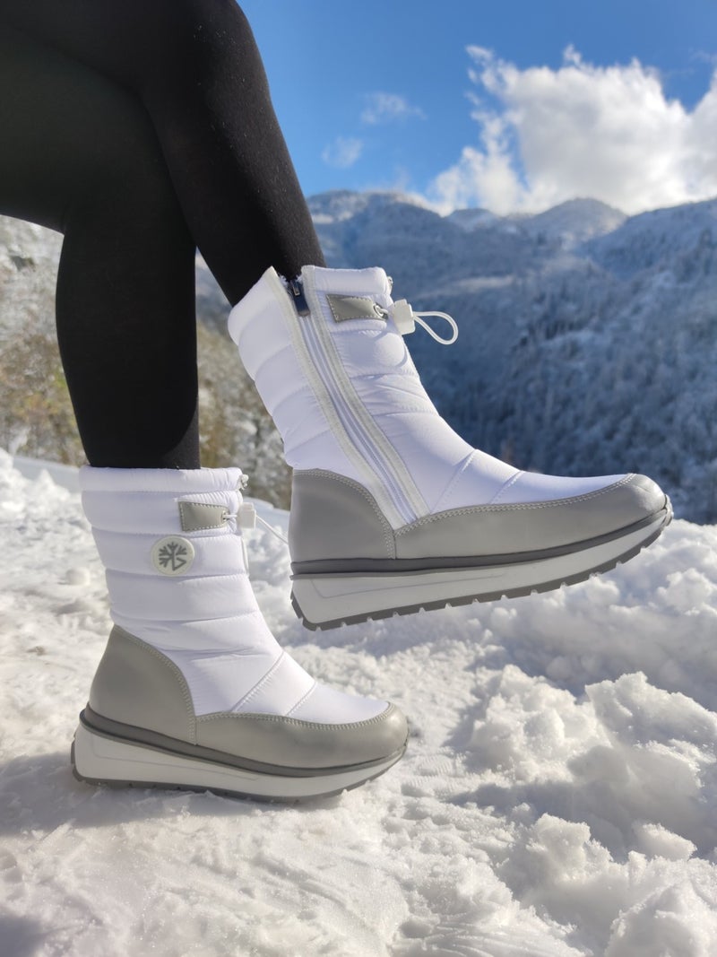 Çiğdem Kundura Çiğdem Snow Boots Unisex - Snow 11A - White Grey - 38 - Image 2