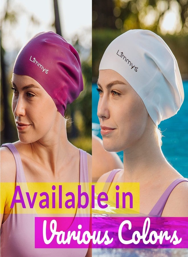 Limmys Premium Swimming Cap for Men & Women - Soft Silicone Swimming Cap for Adults - Comfortable, Streamlined Fit, Chlorine Resistant, Hypoallergenic, Swimming Cap for Training & Leisure - Image 4