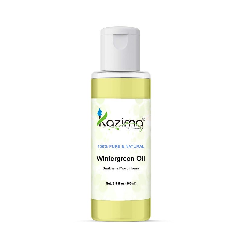 KAZIMA Wintergreen Essential Oil - 100% Pure Natural & Therapeutic Grade Oil For Skin care & Hair care (100 ML)