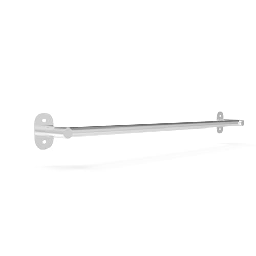 ACHRO Self Adhesive and Wall Mount Towel Holder for Bathroom - 24 Inch Rustproof Stainless Steel 304 Towel Holder, Sturdy Towel Bar, Space-Saving Towel Hanger, Bathroom Accessories, Chrome Silver - Image 4