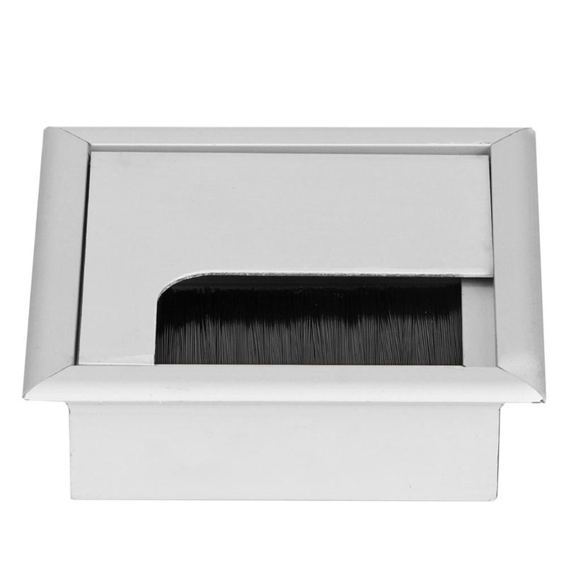 Square Aluminium Desk Computer Wire Cable Tidy Outlet Insert Hole Top Cover - Image 3