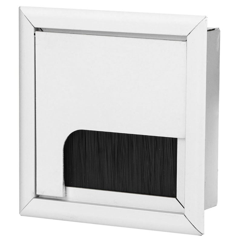 Square Aluminium Desk Computer Wire Cable Tidy Outlet Insert Hole Top Cover - Image 2