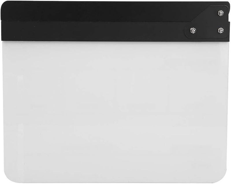 Professional Acrylic Director Clapperboard Black Yellow Whiteboard with Pen 3mm Thick - Image 4