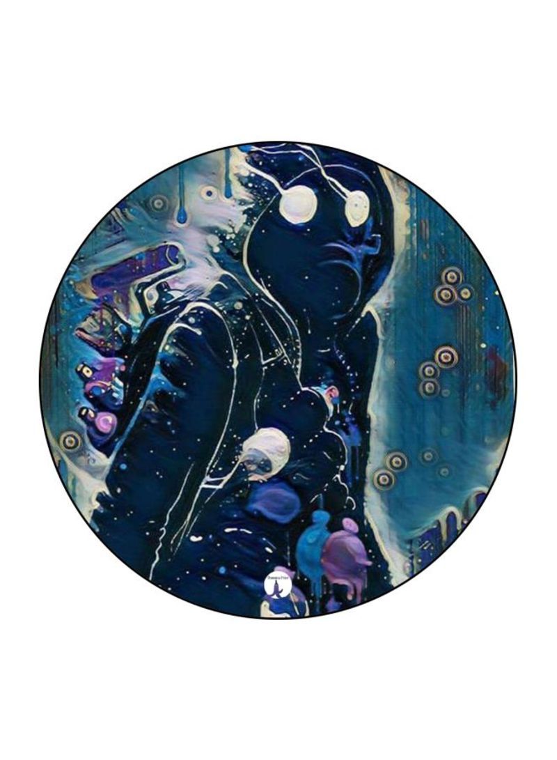 RKN Printed Mouse Pad  Black/Blue/White