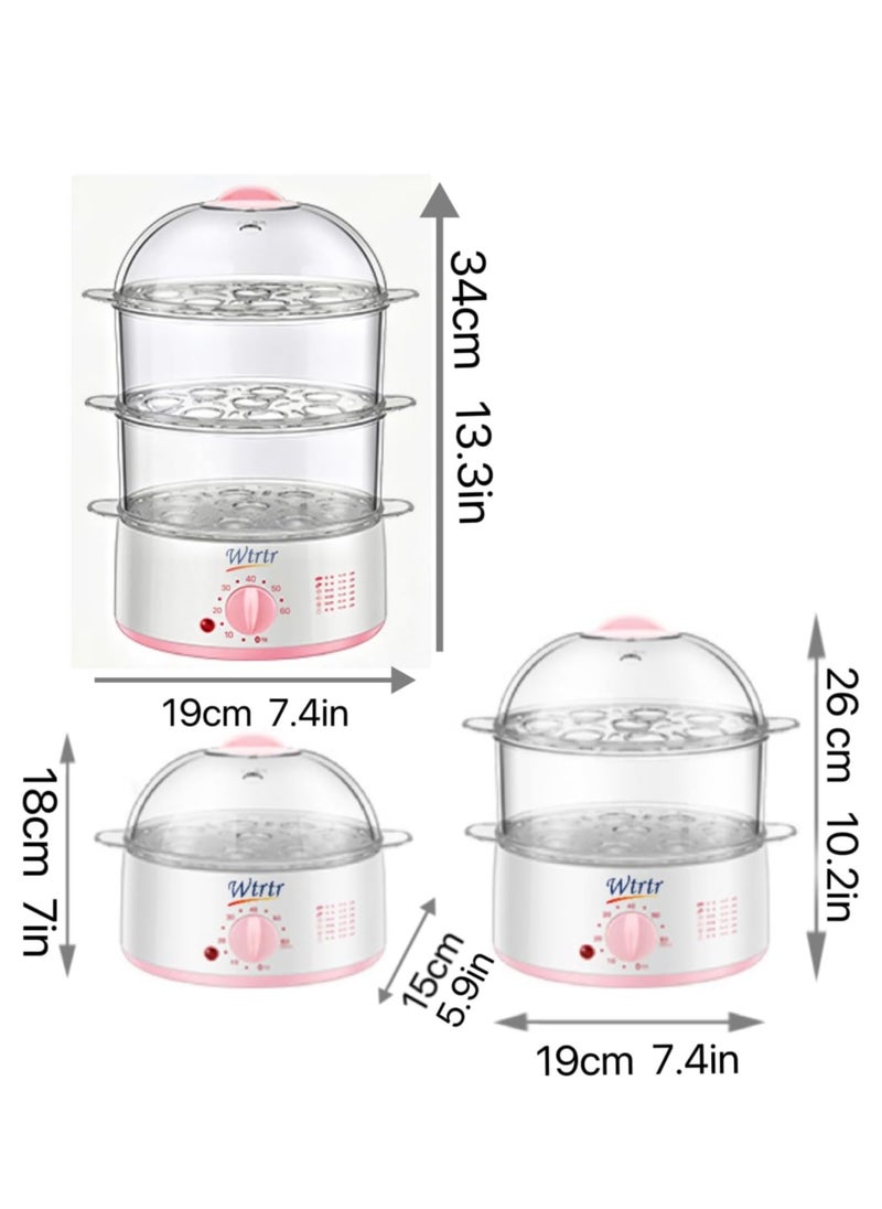 Wtrtr - Wtrtr Timed Large Capacity Egg Boiler, 8 or 24 Egg Cooker Egg Steamer Maker, Multi Function Breakfast Machine - Image 1
